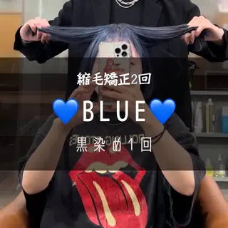 ミディアム カラー ブリーチカラー/ 寺口佳希のヘアスタイル