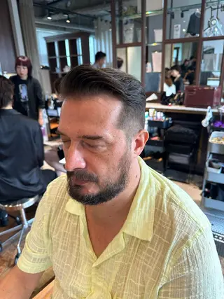 ショート 海外レイヤー鯉渕 【海外風メンズも◎】のヘアスタイル