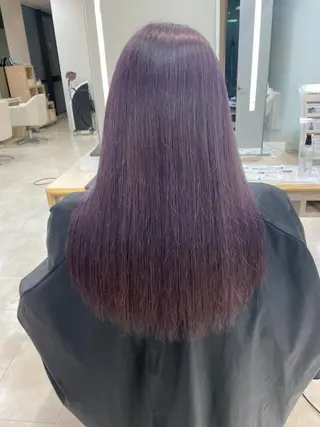 カラー 💜暖色系カラー/ ブリーチカラー💜のヘアスタイル