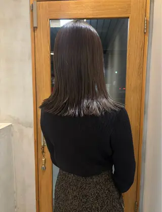 ミディアム カラー 前田 野々葉のヘアスタイル