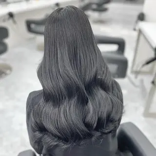 ロング カラー ブリーチなし Ⅰ 髪質改善カラーのヘアスタイル