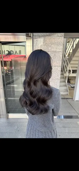 ロング パーマ コテ巻き風パーマ SHONOのヘアスタイル