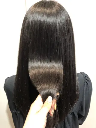 ロング 青野 文香のヘアスタイル