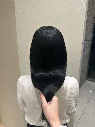 セミロング 艶髪/ブリーチなし Wカラー🌺yuiのヘアスタイル