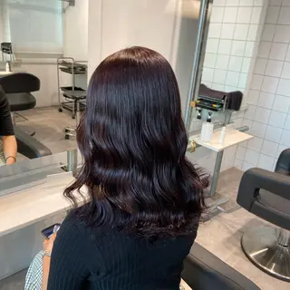 セミロング トレンドモテカラー 🩷色落ちまで可愛くのヘアスタイル