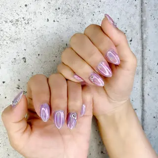 ミディアム カラー パーマ ヘアアレンジ メンズ キッズ ネイル マツエク・マツパ Salon Ｋのネイルデザイン