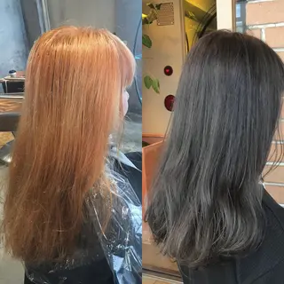 ロング カラー パーマ ヘアアレンジ メンズ キッズ ネイル マツエク・マツパ サロンドミルク 原宿のヘアスタイル