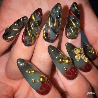 ネイル posa nail モエミのネイルデザイン