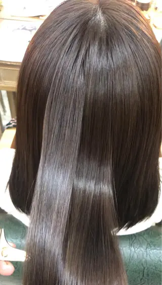 セミロング ❤︎大人シック ベージュrihoのヘアスタイル