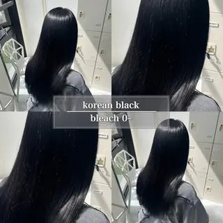 セミロング カラー ケアブリーチ/ 髪質改善/上質艶髪のヘアスタイル