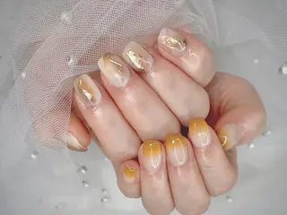 ネイル I-nailロング /ワンホン/キラキラのネイルデザイン