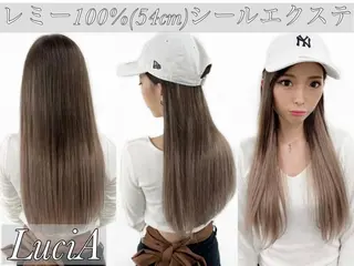 ロング カラー ヘアアレンジ LuciA/エクステ カラーのヘアスタイル