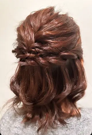 ミディアム ヘアアレンジ T Ayaのヘアスタイル