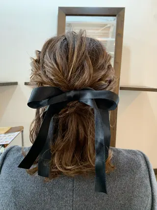 ミディアム ヘアアレンジ Emma ecole所属・Emma ecole /栄/RIOのヘアスタイル