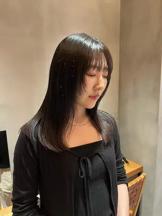 セミロング カラー ボブ&透明感カラー ♡TOMOEのヘアスタイル