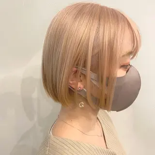 ショート カラー écouter所属・ショート/ウルフ ハイトーン/カイセイのヘアスタイル