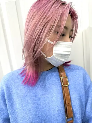 ミディアム カラー ヘアアレンジ kai .のヘアスタイル