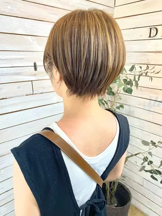 ショート ボブ/ショート 田中夕子のヘアスタイル