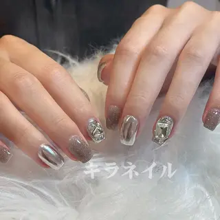 ネイル 🎀erika 長さだし💗モチ最高のネイルデザイン