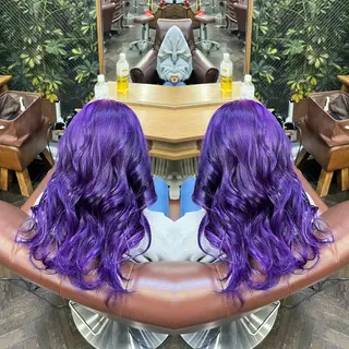 セミロング カラー ハイライト/レイヤー /ハイトーン/AOIのヘアスタイル