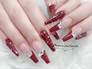 ネイル MoMoA Nail ネイル長さ出し専門店のネイルデザイン