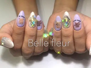 セミロング ネイル Belle fleurのネイルデザイン