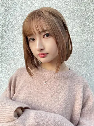 ミディアム 韓国ヘア⭐️石原 宏武⭐️のヘアスタイル