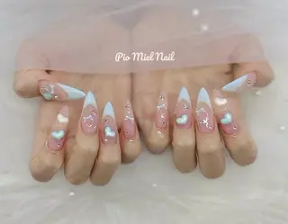 ネイル momo 長さだしのネイルデザイン