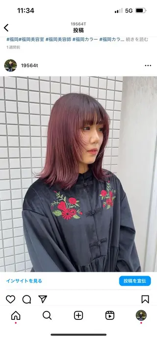 カラー aya/メンズヘア/ メンズカット/ボブのヘアスタイル