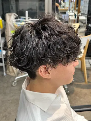 パーマ メンズ fifth men's原宿所属・fifth/原宿/ シャドウパーマ/カズのヘアスタイル