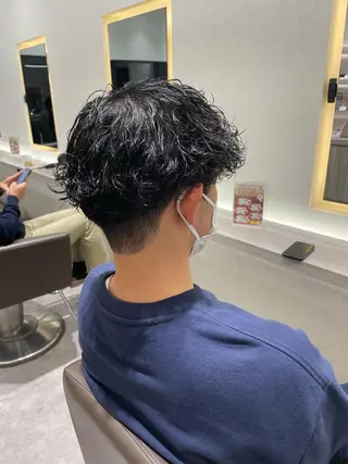 ショート パーマ メンズ Reginavita栄所属・メンズ特化/ 本日空き○/岡本一真のヘアスタイル