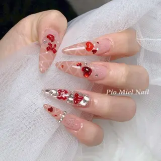 ネイル momo 長さだしのネイルデザイン