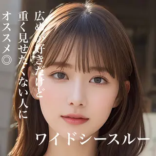 ミディアム カラー 韓国ヘア♡ 顔まわりカットayaのヘアスタイル