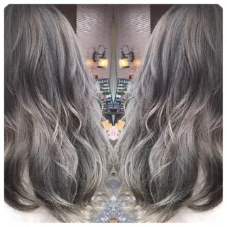 ロング カラー 髪質改善/痛ませ ないカラー/西村航大のヘアスタイル