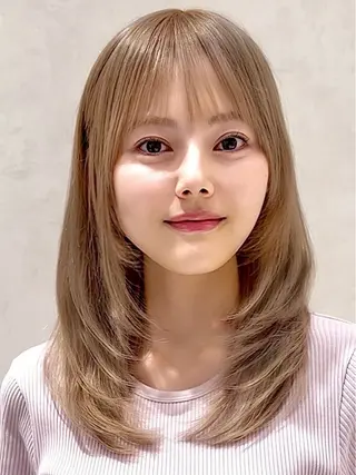 セミロング メンズカット/ センターパートkiiのヘアスタイル