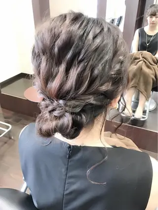 セミロング ロング ヘアアレンジ 沢田 瞳のヘアスタイル