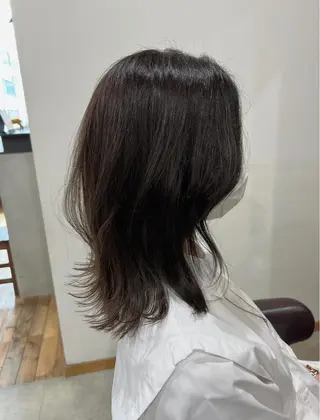 ミディアム カラー ヘアアレンジ 五反田　美容院☆張 明星☆韓国ヘアのヘアスタイル