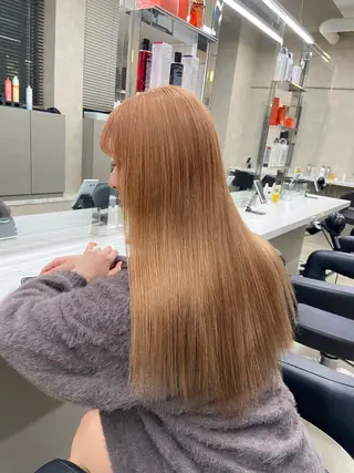 ロング カラー ヘアアレンジ flammeum所属・ハイトーン/ボブ /misakiのヘアスタイル