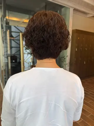 ショート パーマ 村上 輝のヘアスタイル