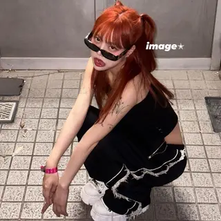 カラー 暖色/韓国ストリート /MIKAGE🩶のヘアスタイル