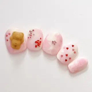 ネイル いちごパフェ ゆいのネイルデザイン