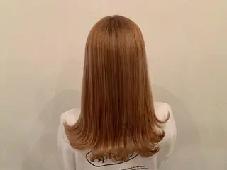 ロング カラー あべ ゆうかのヘアスタイル