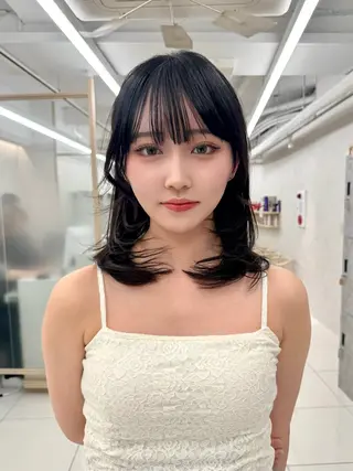 セミロング ショート/ボブ/ 白髪ぼかし/しんやのヘアスタイル