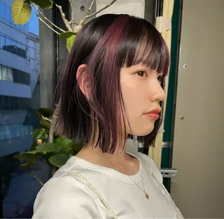 ミディアム ハッシュカット カシマハヤトのヘアスタイル