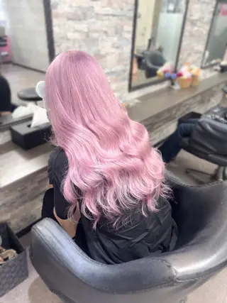 ロング カラー ハイトーンエクステ 🎩カズキ🎩のヘアスタイル