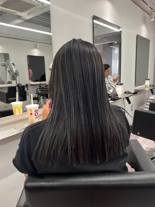 ミディアム R/🤎 パーマ＆ブリーチ🔥のヘアスタイル