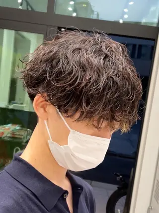 ショート パーマ メンズ 松下 友希 【fifth】のヘアスタイル