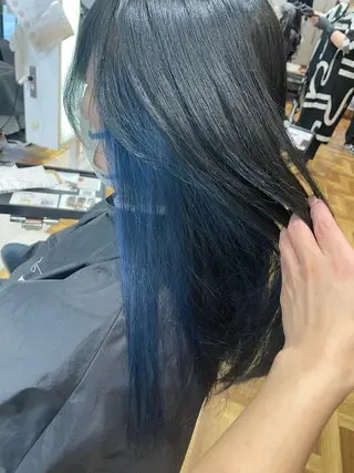 ロング カラー 福森 みずきのヘアスタイル