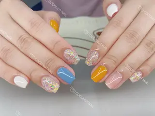 ネイル 神田 ココナッツのネイルデザイン