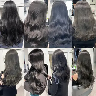 ロング カラー 韓国ハッシュカット/ 新宿/髪質改善/岡崎のヘアスタイル